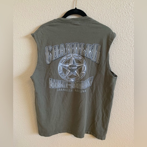 Harley Davidson Sleeveless TShirt 🌴 - Picture 2 of 6